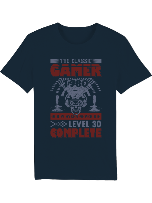 Camiseta The Classic Gamer 1980 Nivel 30 Creador