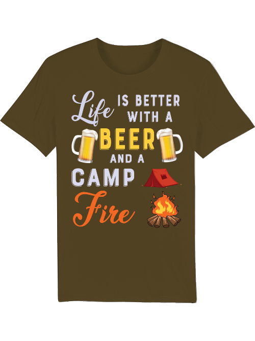 Live ist better with Beer and camp Creator T-Shirt SK