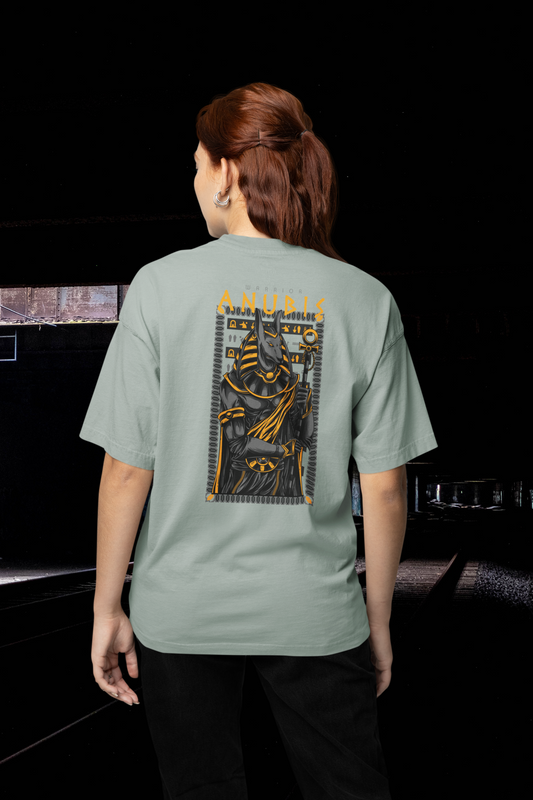 ANUBIS Warrior Streetwear Backprint - Freestyler Bio Oversized Unisex T-Shirt Erwachsene SH