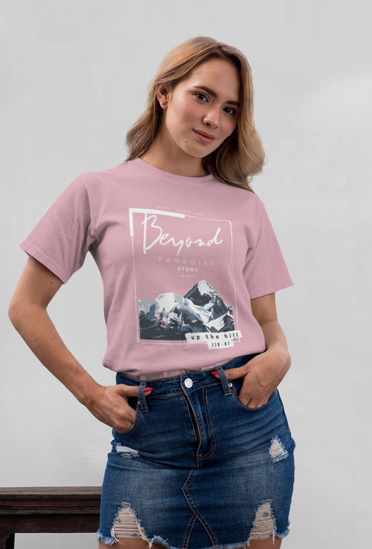Beyond Paradise Story Front - Unisex Erwachsenen Bio Baumwolle Kurzarm Shirt Creator T-Shirt 2.0 ST/ST SK