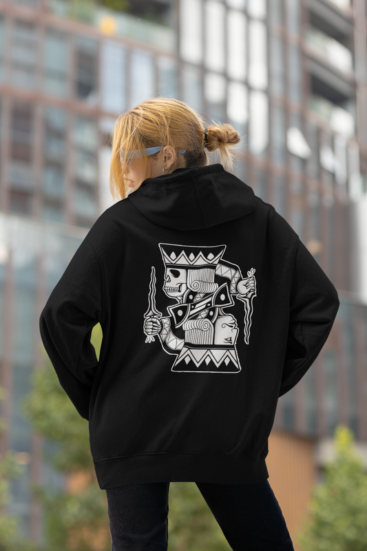 DOPPEL CARA THE SKULL KING Streetwear - Slammer Bio Oversized Unisex Hoodie Erwachsenen SH