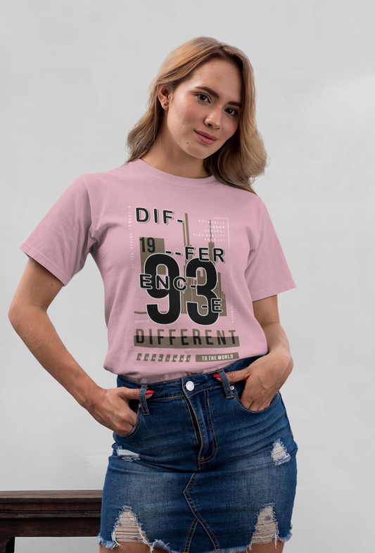 Difference 1993 URBAN Front - Unisex Erwachsenen Bio Baumwolle Kurzarm Shirt Creator T-Shirt 2.0 ST/St SK