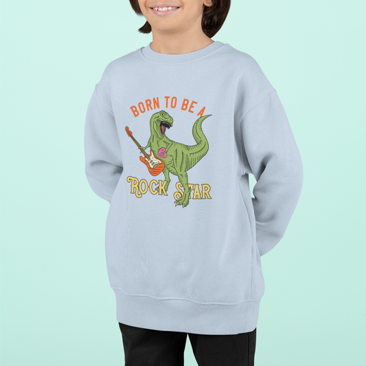Dino Born to be a Rock Star - Mini Changer Sweatshirt 2.0 ST/ST SH Kinder Pullover