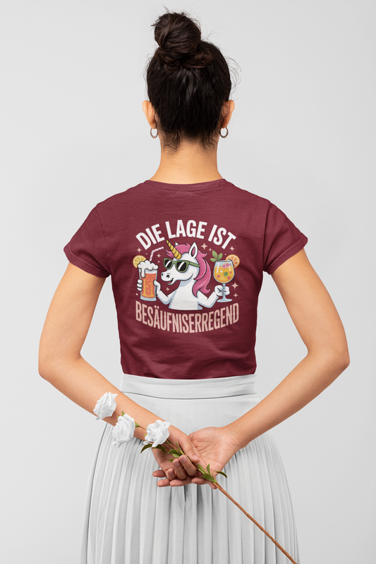 Unicorn The situation is intoxicating Back - Women's Muser Premium Organic Shirt SH