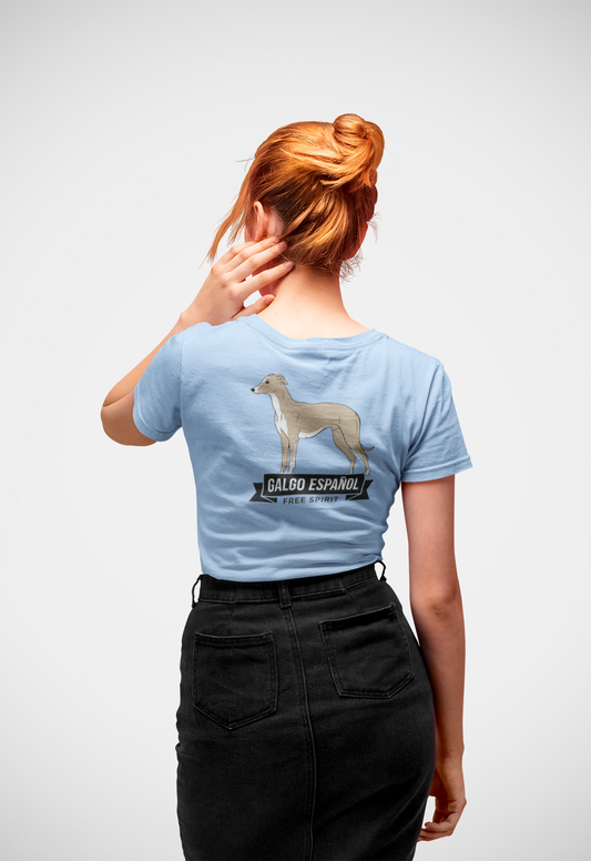 Galgo Espanol Free Spirit beidseitiger Druck - Damen Muser Premium Organic Shirt SH