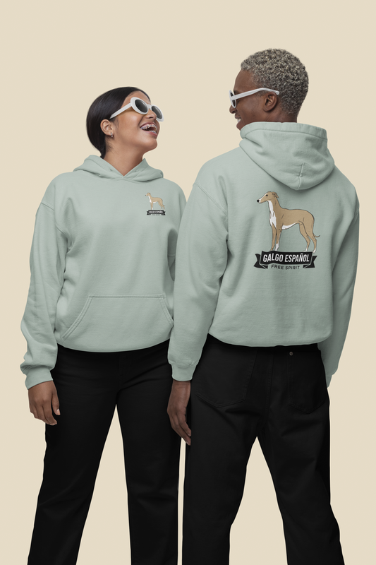 Galgo Espanol Free Spirit beidseitiger Druck - Unisex Erwachsenen Bio Organic Cruiser Hoodie 2.0 ST/ST SH