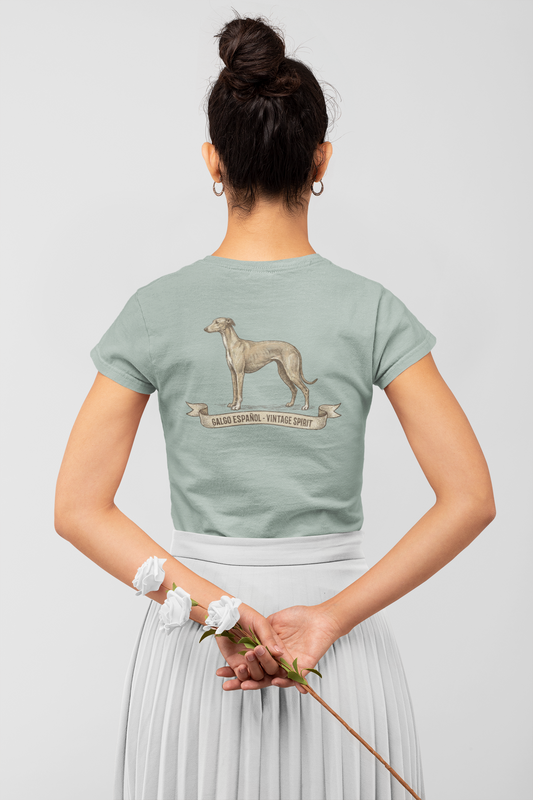Galgo Espanol Vintage Spirit Backside - Unisex Erwachsenen Bio Creator T-Shirt ST/ST SH