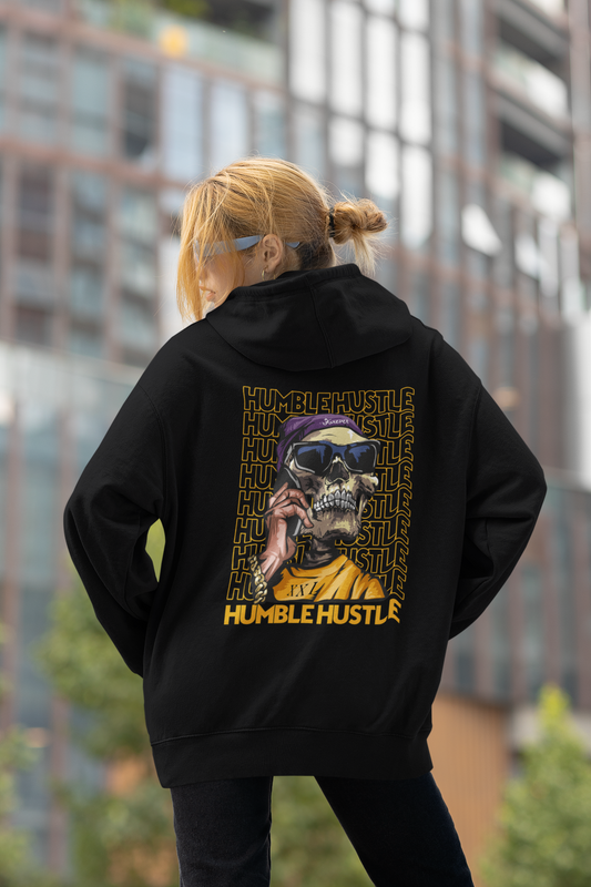 HUMBLE HUSTLE FUNK & SKULL II Streetwear - Slammer Bio Oversized Unisex Hoodie Erwachsenen SH