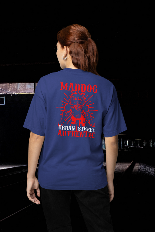 MADDOG Urban Streetwear Backprint - Freestyler Bio Oversized Unisex T-Shirt Erwachsenen SH
