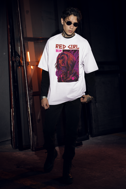 MASKED HUNTER Warrior Streetwear Frontprint - Freestyler Bio Oversized Unisex T-Shirt Erwachsene SH