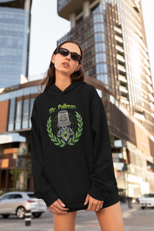 MR PAILMAN Streetwear Frontprint - Slammer Bio Oversized Unisex Hoodie Erwachsenen SH