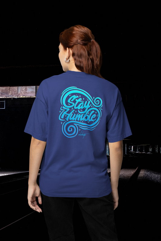 STAY HUMBLE Streetwear Backprint - Freestyler Bio Oversized Unisex T-Shirt Erwachsenen SH