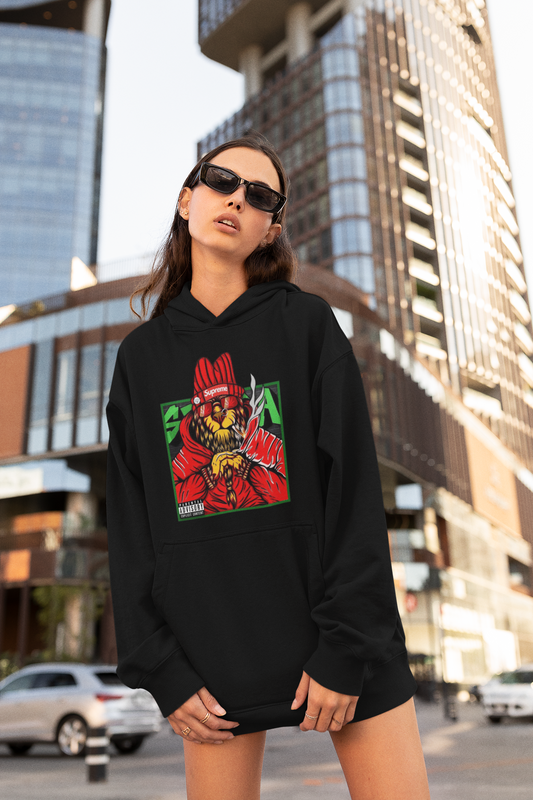 Supreme Streetwear Frontside - Slammer Bio Oversized Unisex Hoodie Erwachsenen SH
