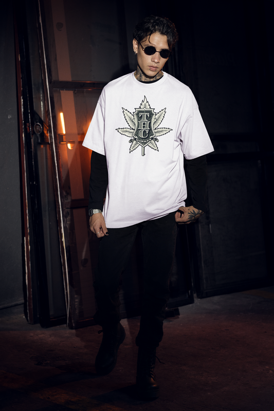 THC Streetwear Front Print - Freestyler Organic Oversized Unisex T-Shirt Adult SH