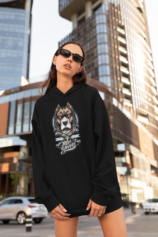TRUE BREED NO TRUST Streetwear Frontside - Slammer Bio Oversized Unisex Hoodie Erwachsenen SH