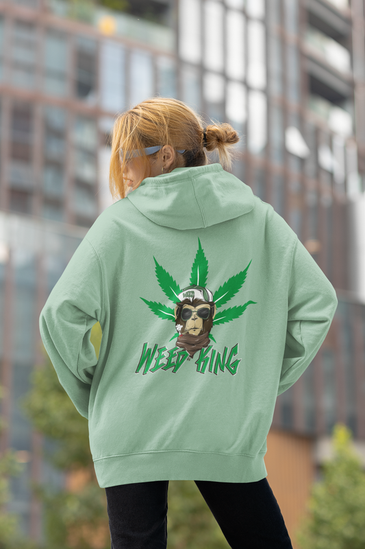WEED KING Streetwear Backside - Slammer Bio Oversized Unisex Hoodie Erwachsenen SH