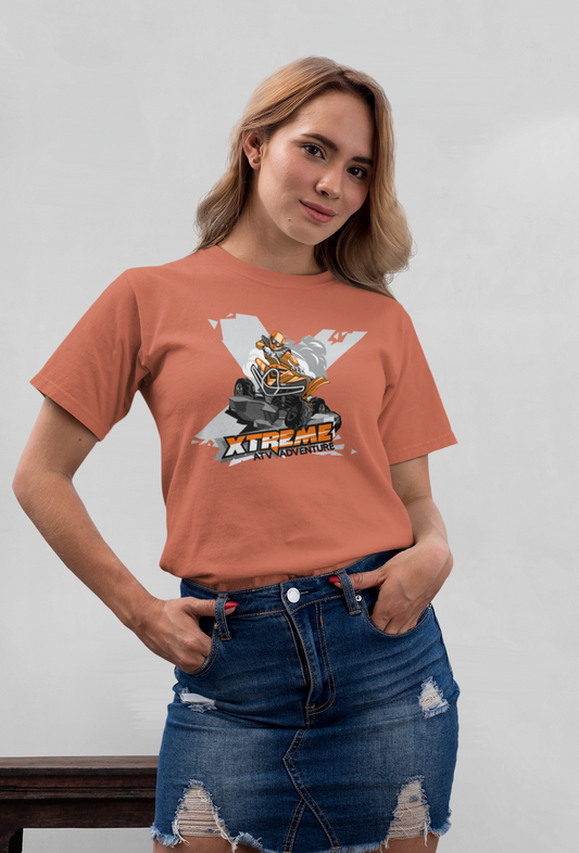 Xtreme ATV Adventure Front - Unisex Erwachsenen Bio Baumwolle Kurzarm Shirt Creator T-Shirt 2.0 ST/St SK