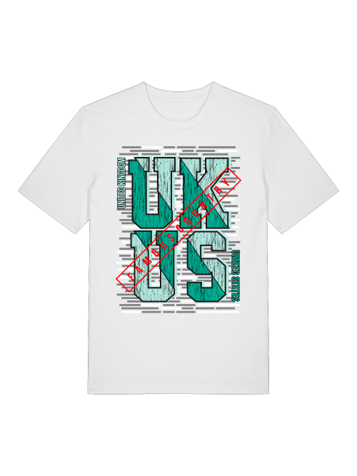 UK US Famous Country Front - Unisex Erwachsenen Bio Creator T-Shirt ST/ST SK