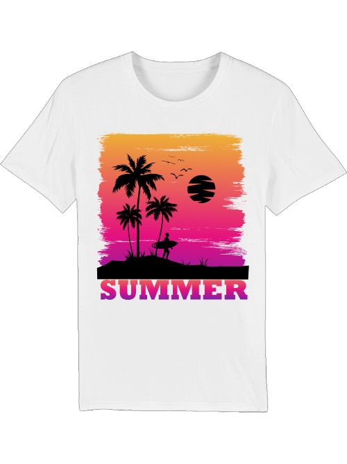 Summer Sunset Surfer - Creator T-Shirt SK
