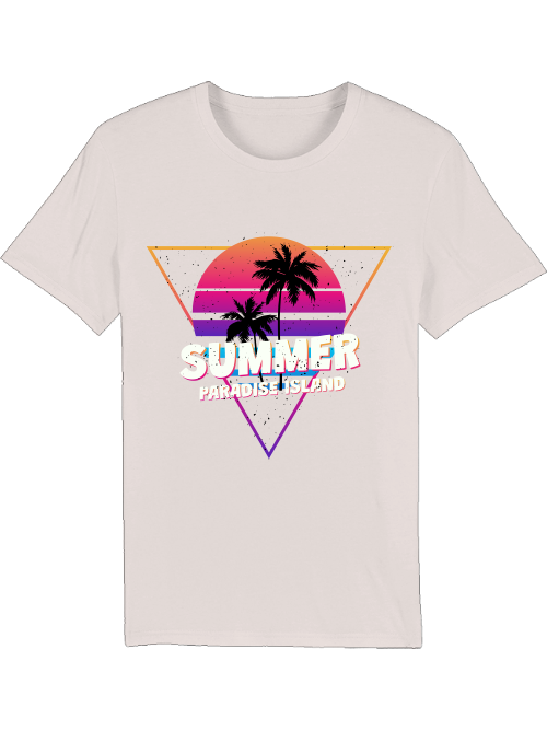Summer Paradise Island Retro Sunset - Creator T-Shirt SK