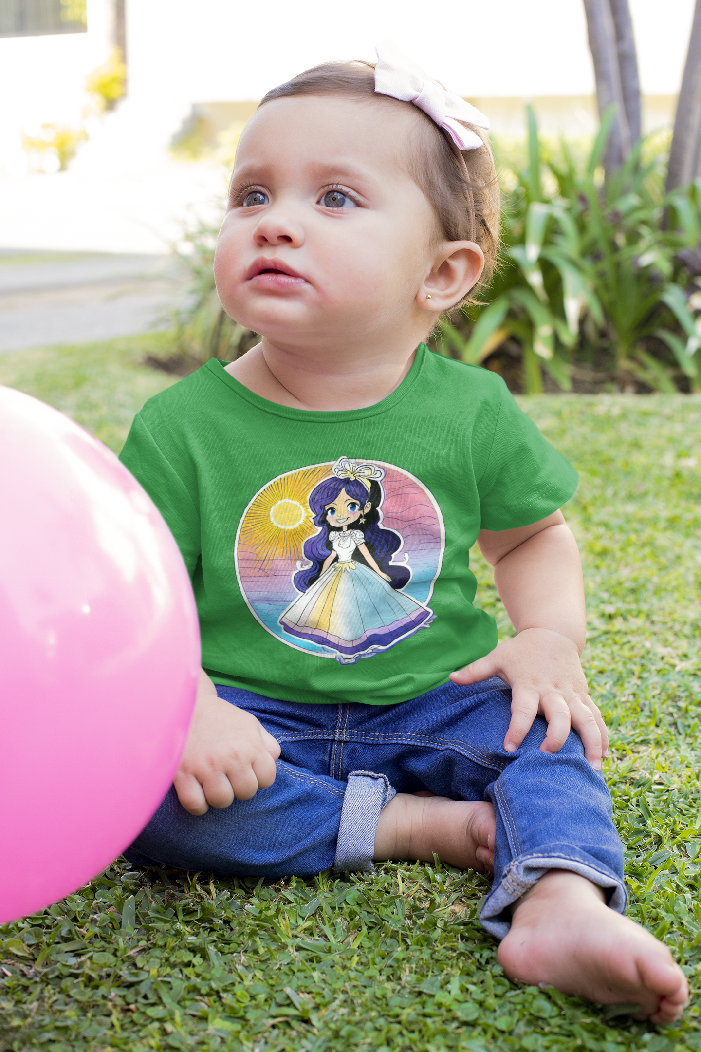 Baby Creator Princesa Atardecer con brillo azul