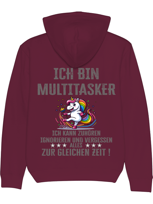 Cruiser Hoodie I am Multitasker Unicorn Rattle Dance Colorful