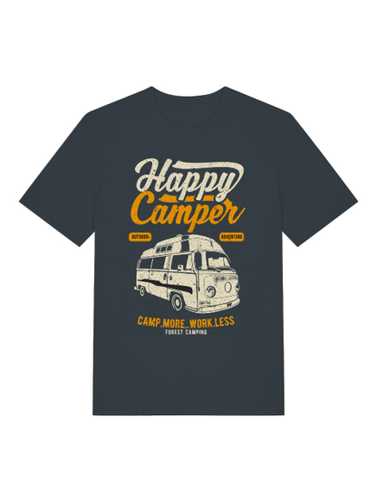 Happy Camper Camp More - Camiseta unisex de manga corta de algodón orgánico para adultos Creator T-Shirt 2.0 ST/ST SH
