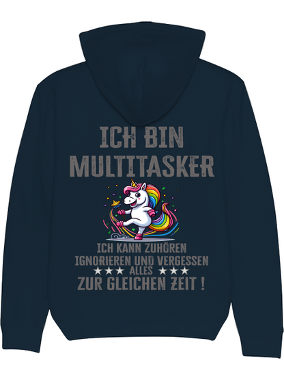 Sudadera con capucha Cruiser Soy multitarea Unicornio Sonajero Danza Colorido