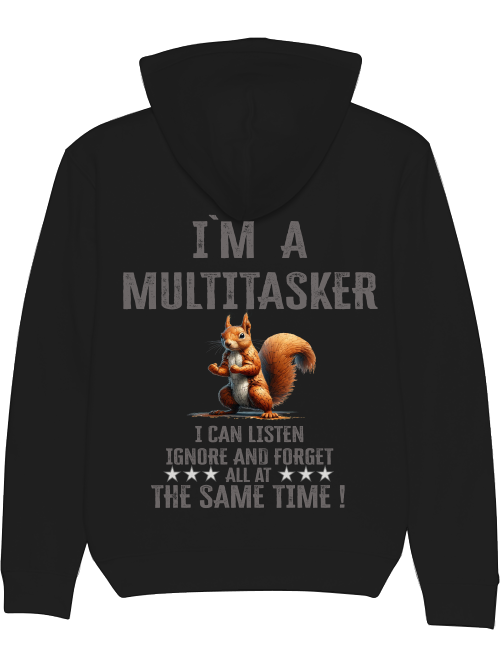 Cruiser Hoodie I`ma Multitasker Squirrel Puzzle