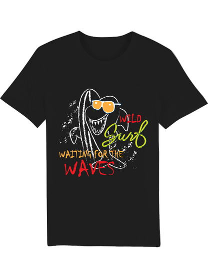 Wild Surf waiting for the Waves Shark Creator T-Shirt SK