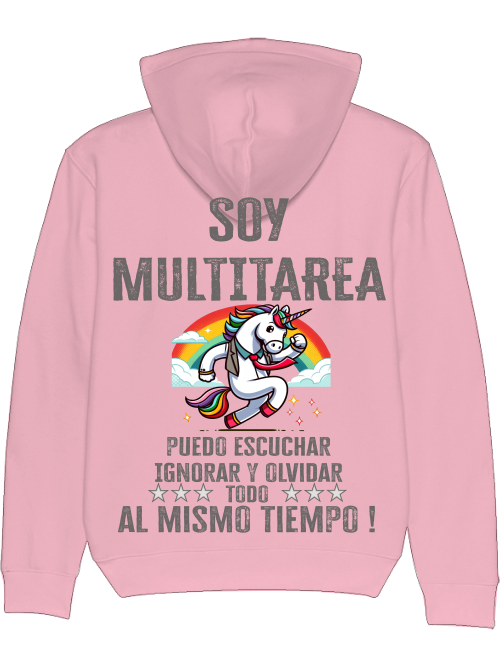 Cruiser hoodie Soy Multitarea unicorn with tie