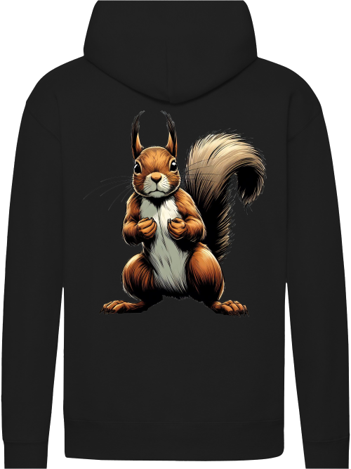 Premium Hooded Sweat Hoodie Partner Shirt Squirrel Backsite