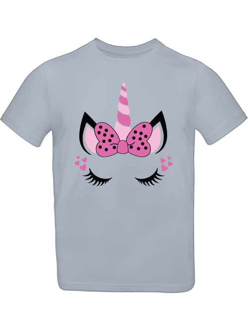 Einhorn Heart Unicorn Face T-Shirt Kids SK