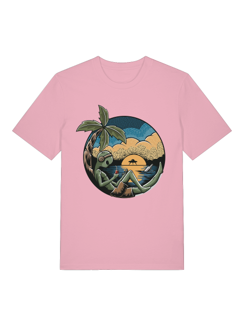 Alien Chill Time - Camiseta unisex de manga corta de algodón orgánico para adultos Creator T-Shirt 2.0 ST/ST SH