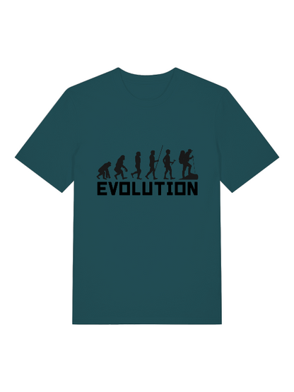 Evolution Walking - Camiseta unisex de manga corta de algodón orgánico para adultos Creator T-Shirt 2.0 ST/ST SH