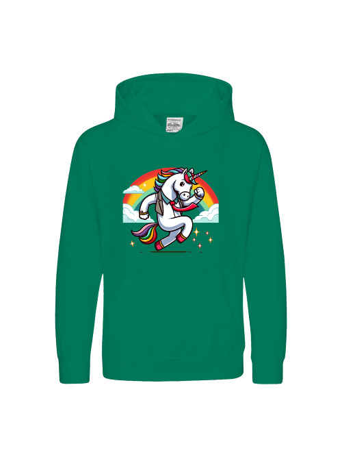 Kids Premium Hoodie Sweet Unicorn with Rainbow