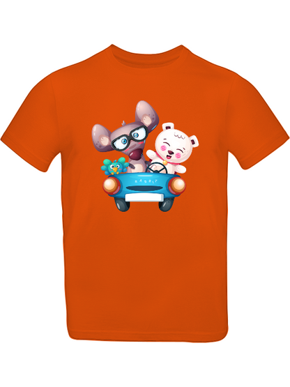 Cartoon Trio Vogel Maus Baer T-Shirt Kids SK