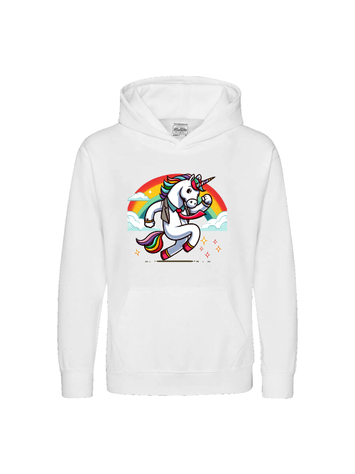 Kids Premium Hoodie Sweet Unicorn with Rainbow