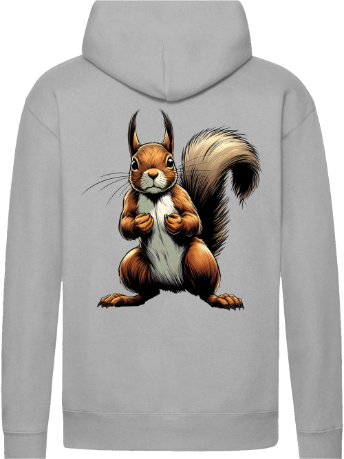 Premium Hooded Sweat Hoodie Partner Shirt Squirrel Backsite