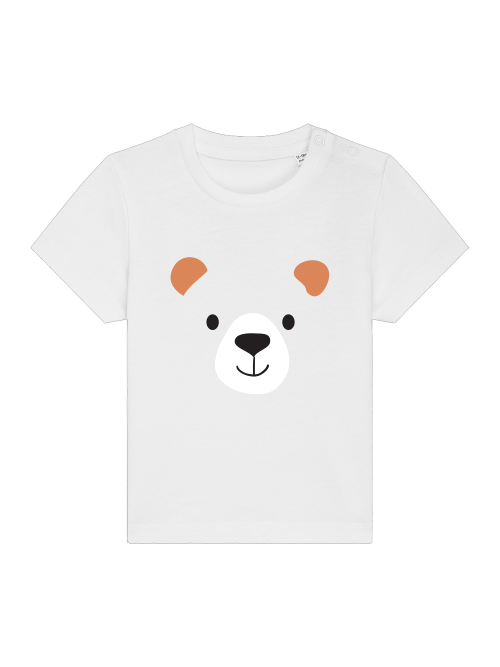 Cara de oso de dibujos animados - Camiseta Baby Creator