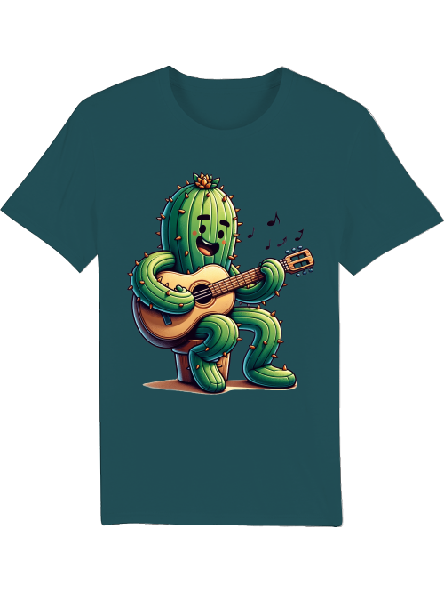 Cartoon Kaktus Gitarrenspieler - Creator T-Shirt SK