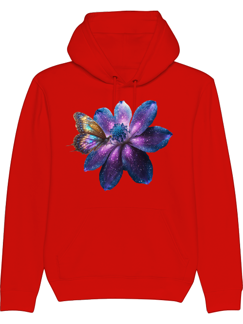 Cruiser Hoodie Partner Shirt Gallaxie Flower with Butterfly Front