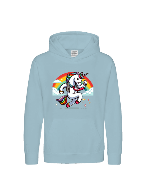 Kids Premium Hoodie Sweet Unicorn with Rainbow