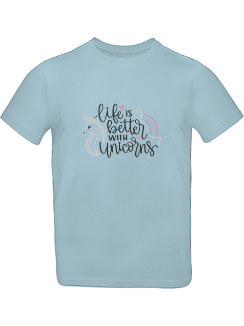 Einhorn Life is better with Unicorns T-Shirt Kids SK