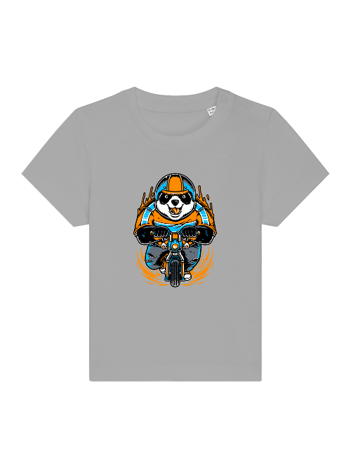 Camiseta Panda Biker de dibujos animados - Baby Creator