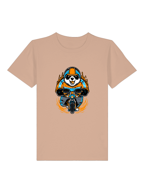 Cartoon Panda Biker - Mini Creator 2.0 Kids T-Shirt SK