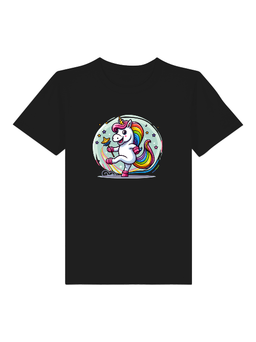 Einhorn tanzt mit Blase - Mini Creator 2.0 Kids T-Shirt SK