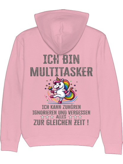 Sudadera con capucha Cruiser Soy multitarea Unicornio Sonajero Danza Colorido