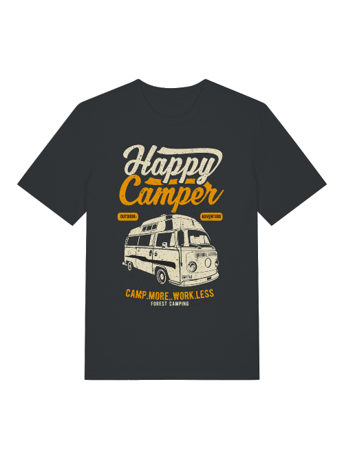 Happy Camper Camp More - Camiseta unisex de manga corta de algodón orgánico para adultos Creator T-Shirt 2.0 ST/ST SH