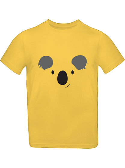 Camiseta infantil con estampado de cara de koala de dibujos animados SK